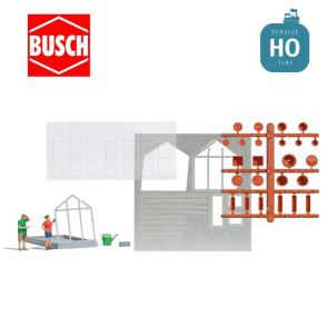 Assembling an HO Busch 7916 greenhouse - Maketis