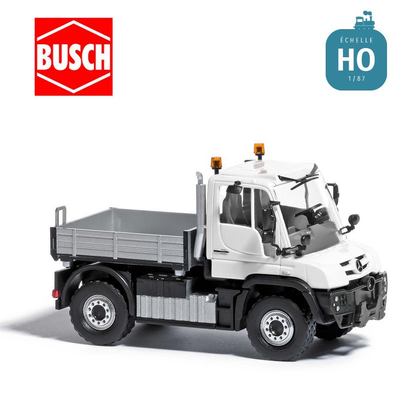 Véhicule utilitaire Mercedes Benz Unimog U430 en kit HO Busch 60278 - Maketis