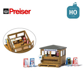 HO Preiser boat rental kiosk 17314 - Maketis