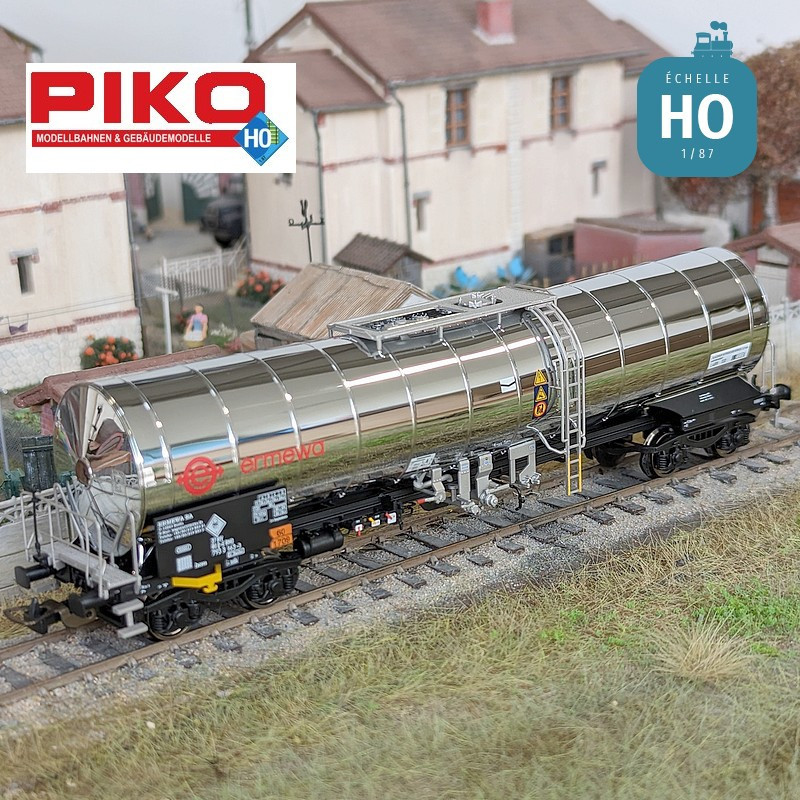 Set 2 wagons citerne Zacns pour produits chimiques Ermewa Ep VI HO Piko 58253 - Maketis