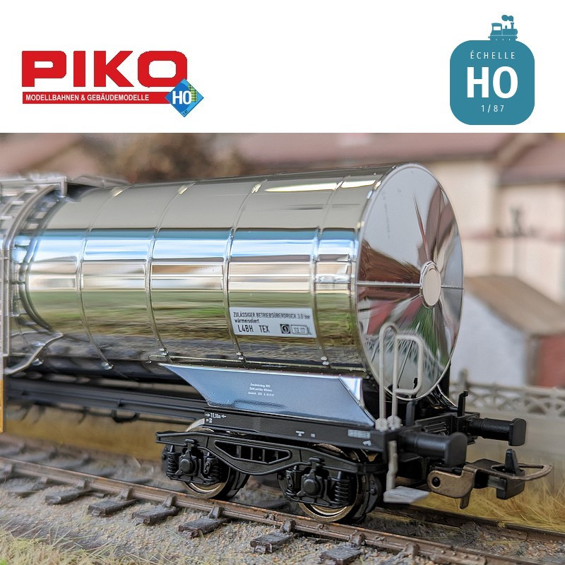 Set of 2 Zacns chemical tank wagons Ermewa Ep VI HO Piko 58253 - Maketis