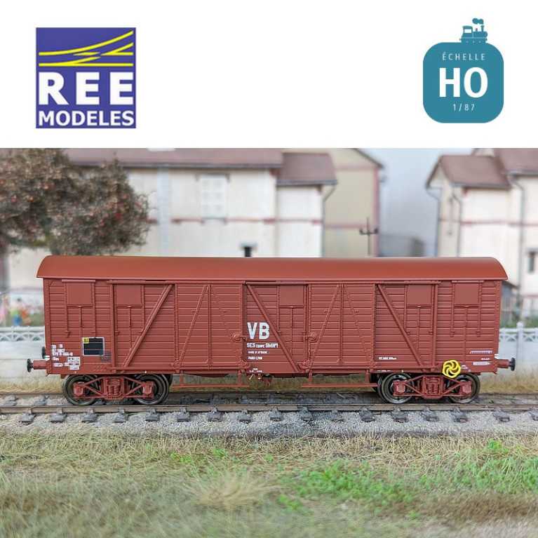 Wagon tombereau TP couvert SNCF "MT" Ep IV HO REE WB-781 - Maketis