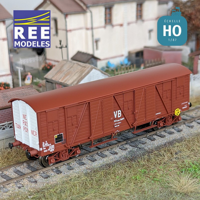 SNCF covered TP gondola wagon "MT" Ep IV HO REE WB-781 - Maketis