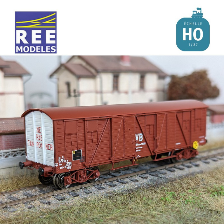 Wagon tombereau TP couvert SNCF "MT" Ep IV HO REE WB-781 - Maketis