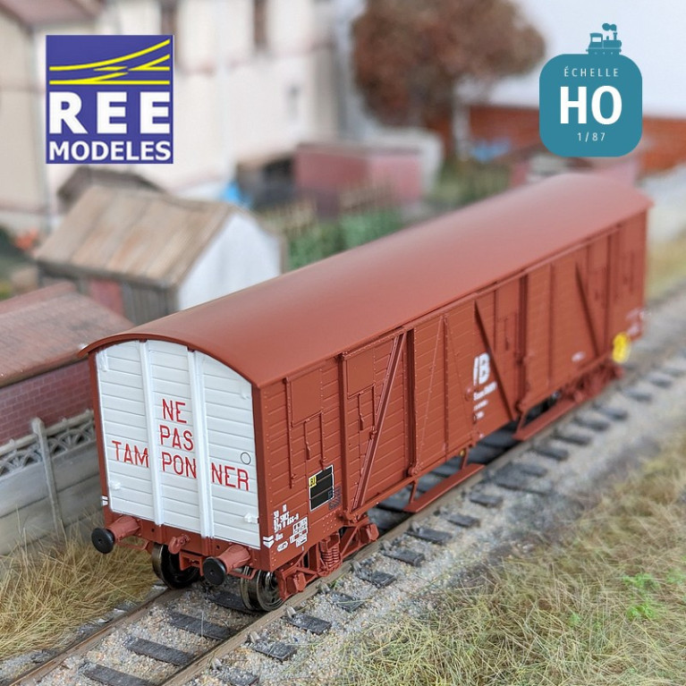 Gedeckter offener Güterwagen TP SNCF "MT" Ep IV HO REE WB-781 - Maketis