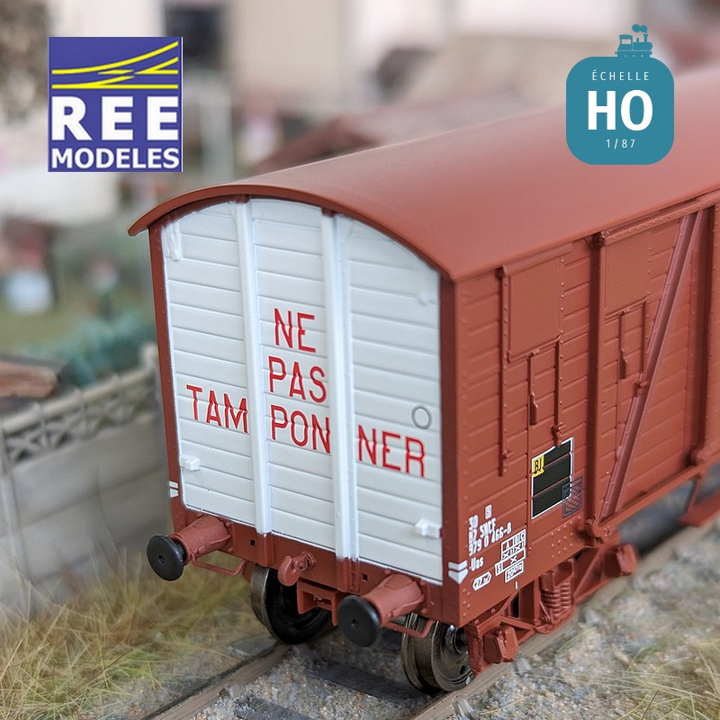Wagon tombereau TP couvert SNCF "MT" Ep IV HO REE WB-781 - Maketis