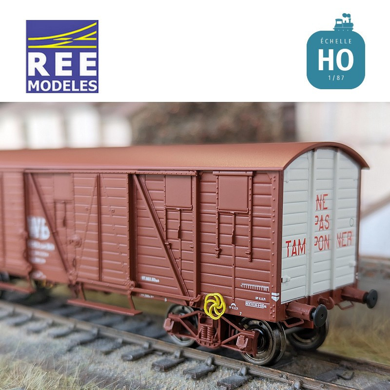 SNCF covered TP gondola wagon "MT" Ep IV HO REE WB-781 - Maketis