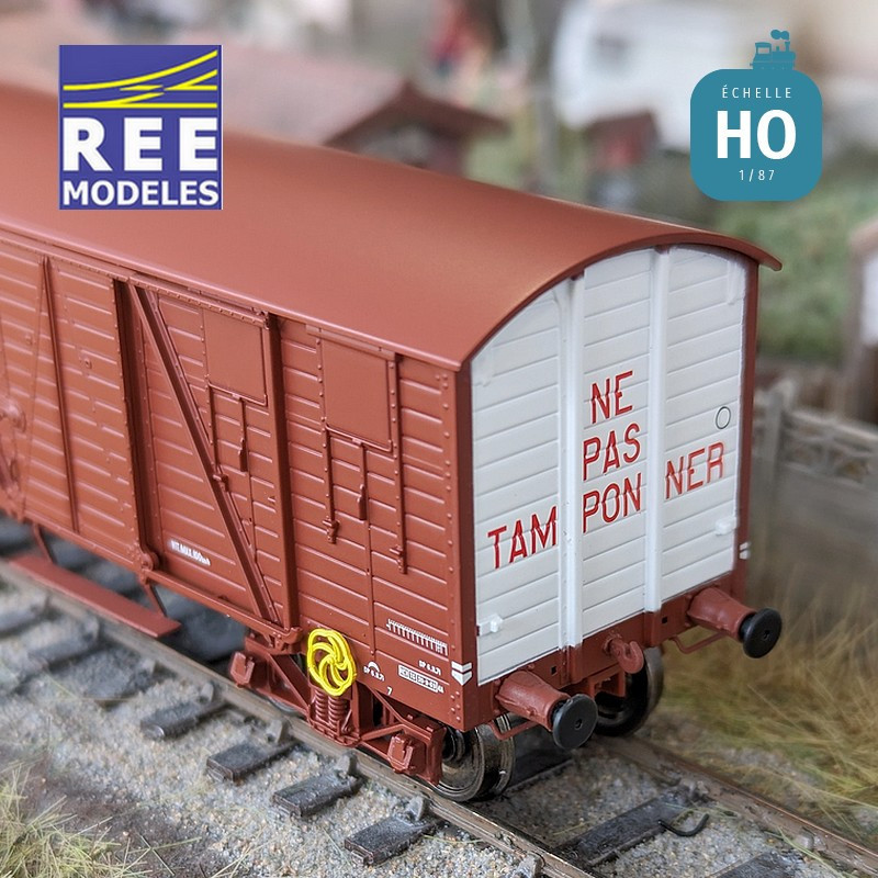 SNCF covered TP gondola wagon "MT" Ep IV HO REE WB-781 - Maketis