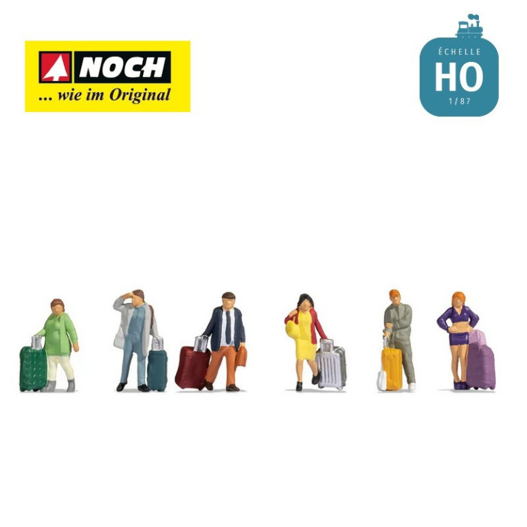 Voyageurs avec valises HO Noch 15223 - MAKETIS Voyageurs avec valises HO Noch 15223 - MAKETIS
