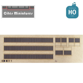 Grilles mi-hauteur & portails en fer forgé type 1 ed-051-HO-1 - Maketis