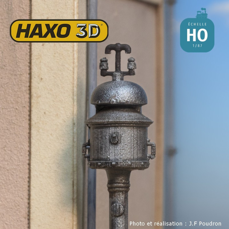 Cloche d'annonce de gare ou pour passage à niveau avec isolateur sur le dôme HO Haxo 3D 345061 - Maketis Cloche d'annonce de gare ou pour passage à niveau avec isolateur sur le dôme HO Haxo 3D 345061 - Maketis