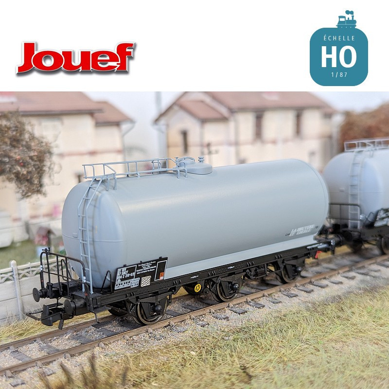 Coffret 2 wagons citerne 3 essieux "Europ Rail S.G.M.F/ Bruyere et Eberlet" SNCF Ep IV HO Jouef HJ6248 - Maketis