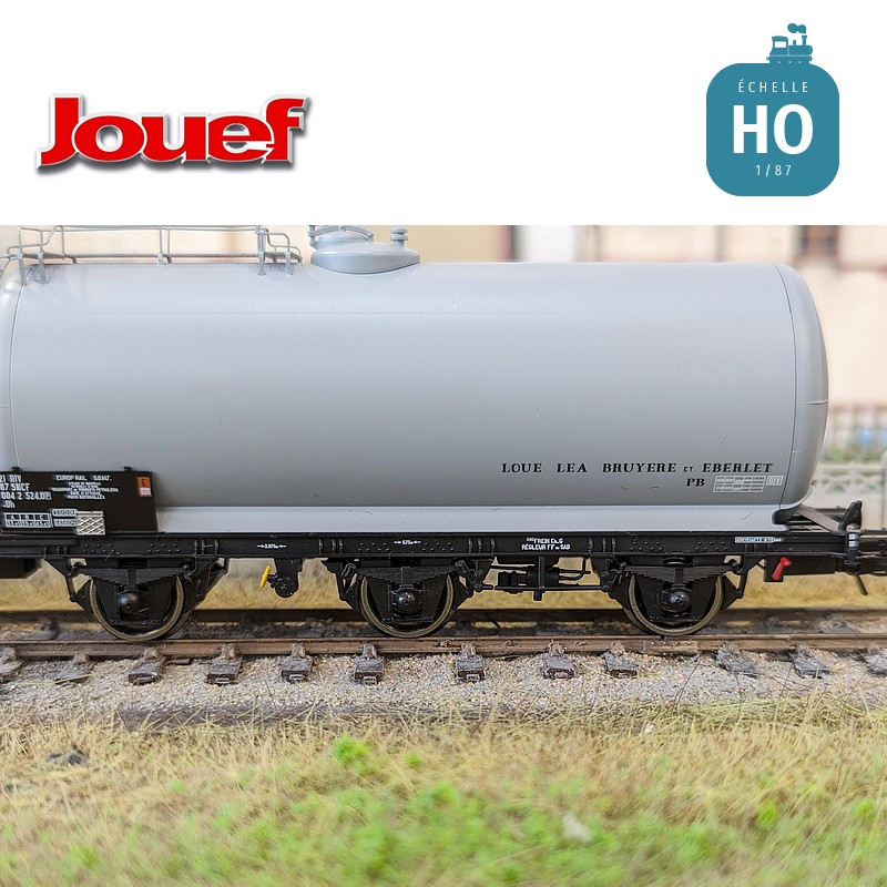 Set of 2 3-axle tank wagons "Europ Rail S.G.M.F/ Bruyere et Eberlet" SNCF Ep IV HO Jouef HJ6248 - Maketis