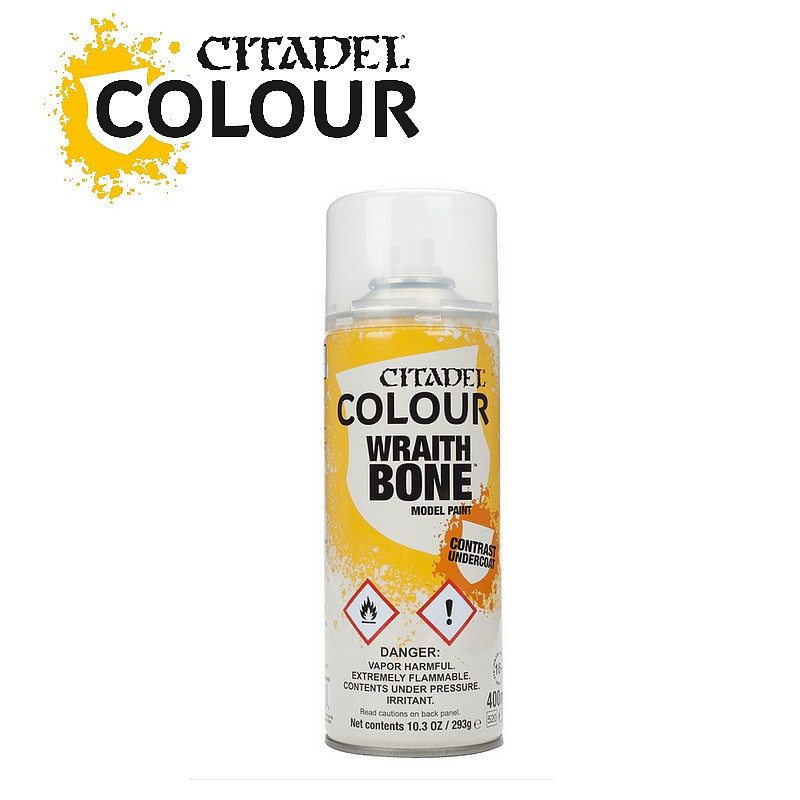 Spray paint primer Citadel Wraithbone special for Games Workshop figurines 62-33 - Maketis