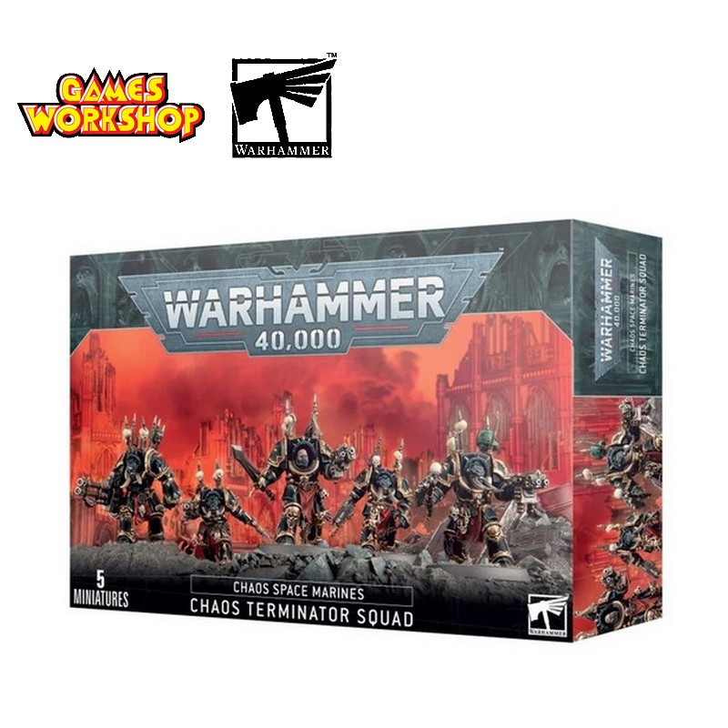 Escouade Terminators Space Marines du Chaos Warhammer Games Workshop 43-19 - Maketis