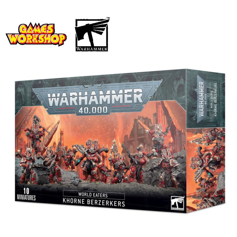 Berserkers de Khorne World Eaters Warhammer Games Workshop 43-10 - Maketis