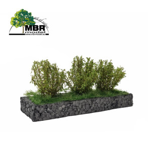 Buissons moyens hauteur 3-4cm vert 3pcs MBR 50-3011 - Maketis