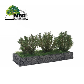 Buissons moyens hauteur 3-4cm vert foncé 3pcs MBR 50-3013 - Maketis