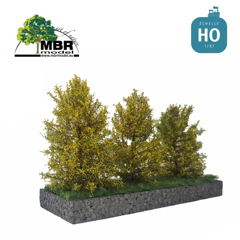 Grands buissons hauteur 7-11cm fleuris jaune 3pcs MBR 50-4017