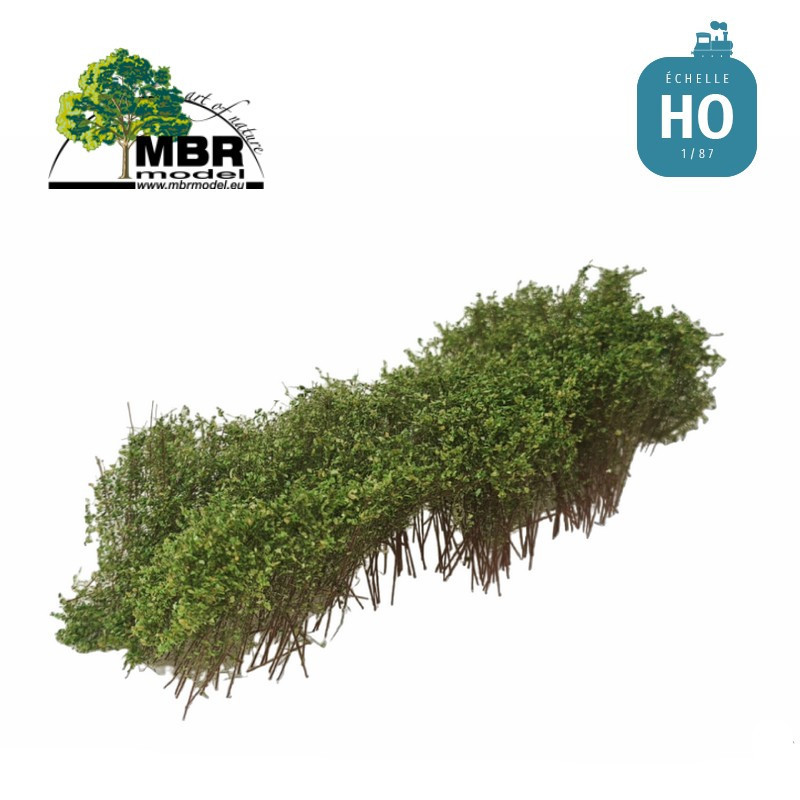 Petits buissons fins hauteur 3-4cm vert 7x14cm MBR 50-5011 - Maketis