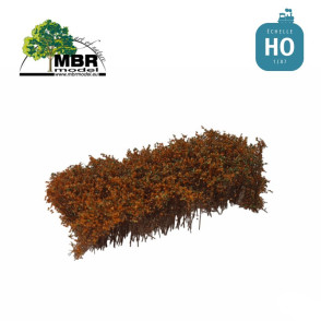 Petits buissons fins hauteur 3-4cm orange 7x14cm MBR 50-5023 - Maketis