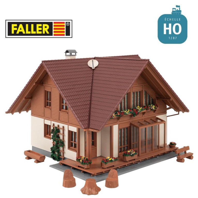 Maison individuelle Rustica HO Faller 130659 - Maketis