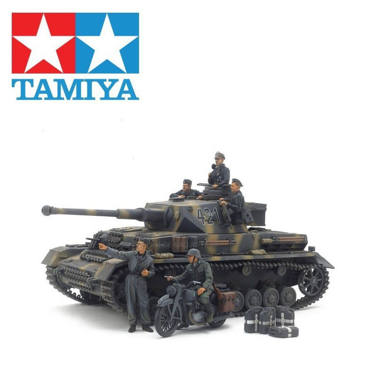 Panzer allemand IV Ausf.G et Moto 1/35 Tamiya 25209 - Maketis Panzer allemand IV Ausf.G et Moto 1/35 Tamiya 25209 - Maketis