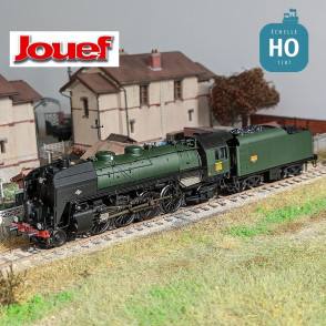 Locomotive à vapeur 141 R 44 avec tender à charbon Dépôt Sarreguemines SNCF Ep III Digital son Jouef HJ2430S - Maketis