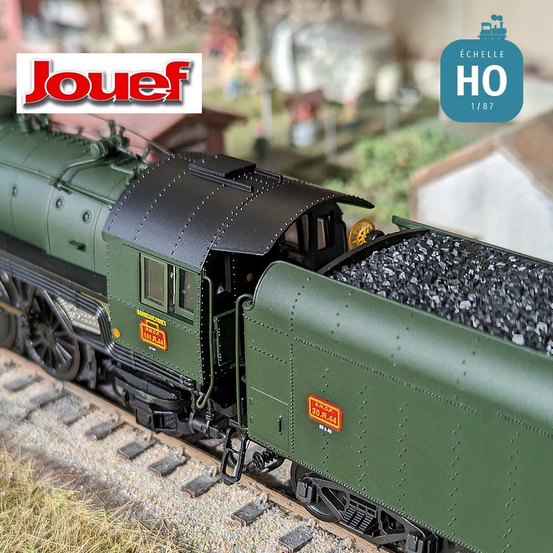 Locomotive à vapeur 141 R 44 avec tender à charbon Dépôt Sarreguemines SNCF Ep III Digital son Jouef HJ2430S - Maketis