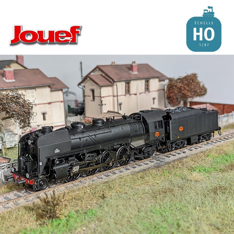 Steam locomotive 141 R 484 with coal tender Dépôt Hausbergen SNCF Ep III Digital sound HO Jouef HJ2431S - Maketis