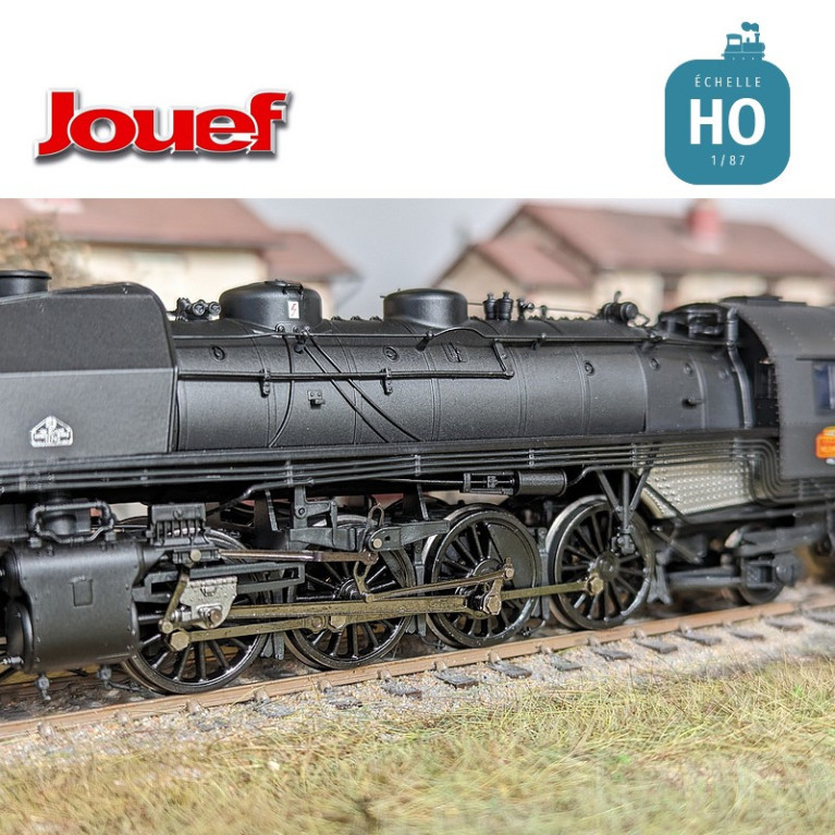 Locomotive à vapeur 141 R 484 avec tender à charbon Dépôt Hausbergen SNCF Ep III Digital son HO Jouef HJ2431S - Maketis