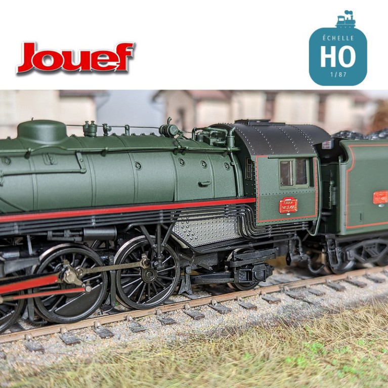 Steam locomotive 141 R 420 with coal tender SNCF Ep V Digital sound HO Jouef HJ2432S - Maketis