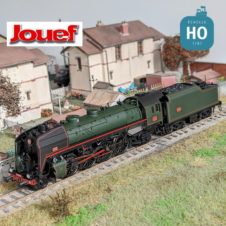 Steam locomotive 141 R 420 with coal tender SNCF Ep V Analog HO Jouef HJ2432 - Maketis