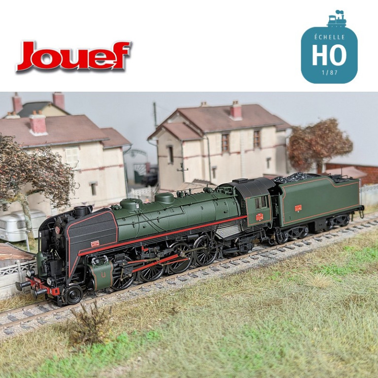 Steam locomotive 141 R 420 with coal tender SNCF Ep V Analog HO Jouef HJ2432 - Maketis