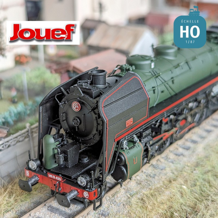 Steam locomotive 141 R 420 with coal tender SNCF Ep V Analog HO Jouef HJ2432 - Maketis