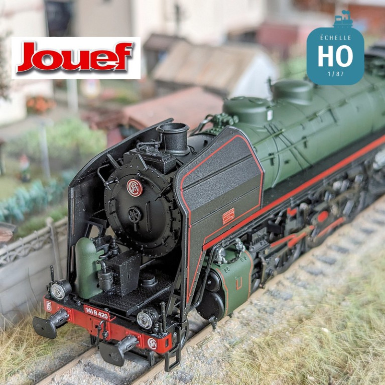 Dampflokomotive 141 R 420 mit Kohletender SNCF Ep V Analog HO Jouef HJ2432 - Maketis