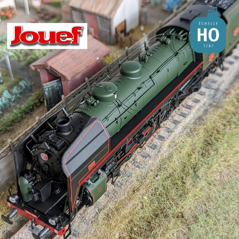 Locomotive à vapeur 141 R 420 avec tender à charbon SNCF Ep V Analogique HO Jouef HJ2432 - Maketis