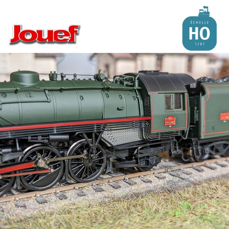 Locomotive à vapeur 141 R 420 avec tender à charbon SNCF Ep V Analogique HO Jouef HJ2432 - Maketis