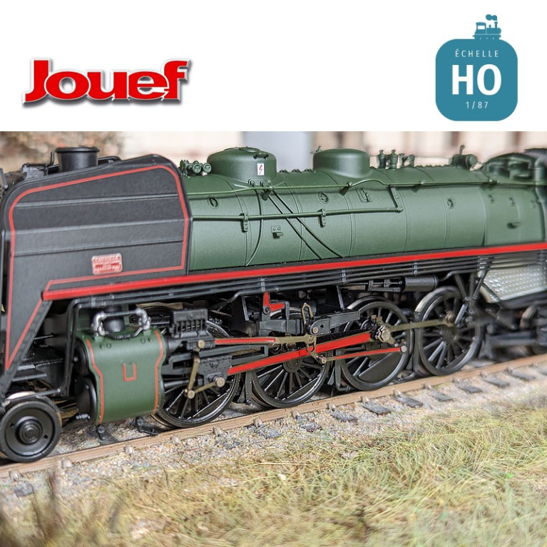 Locomotive à vapeur 141 R 420 avec tender à charbon SNCF Ep V Analogique HO Jouef HJ2432 - Maketis