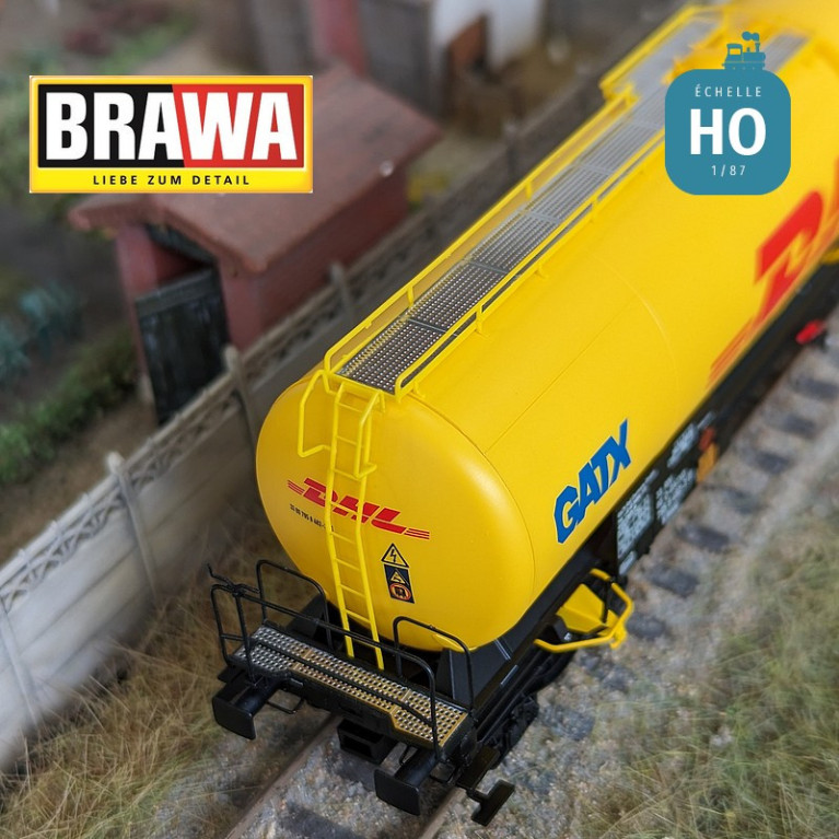 Wagon citerne Uia GATX DHL Ep V HO Brawa 50808 - Maketis Wagon citerne Uia GATX DHL Ep V HO Brawa 50808 - Maketis