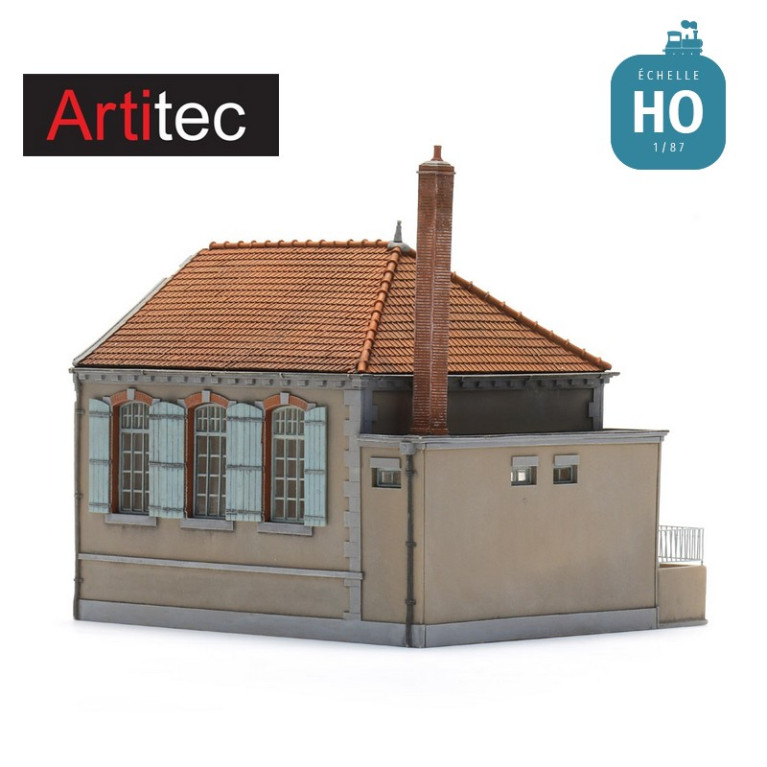 Extension école communale pour la mairie française en Kit HO Artitec 10.434 - Maketis