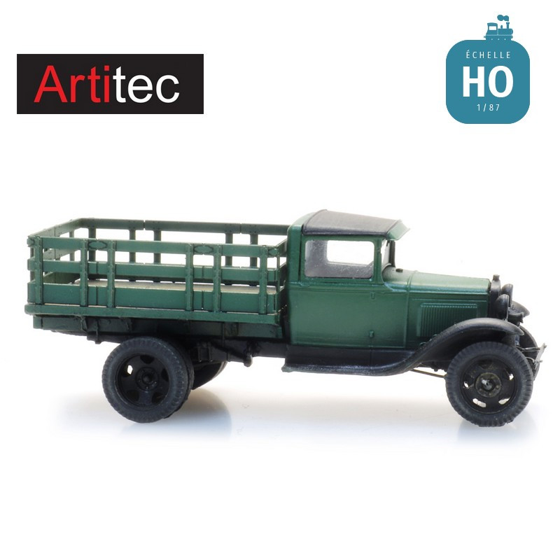 Ford Model AA avec plateau et ridelles HO Artitec 387.498 - Maketis