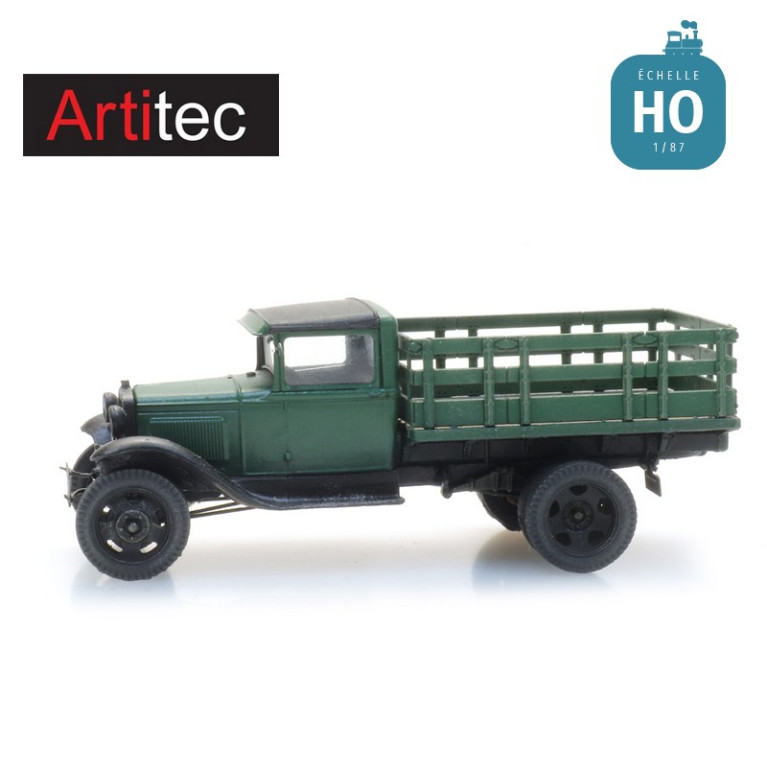 Ford Model AA avec plateau et ridelles HO Artitec 387.498 - Maketis