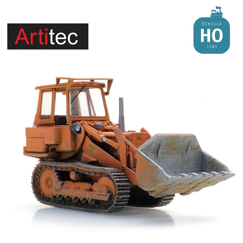 Chargeuse sur chenilles Hanomag K5 cabine fermée HO Artitec 387.564 - Maketis