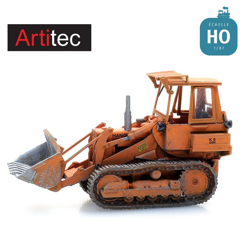 Chargeuse sur chenilles Hanomag K5 cabine fermée HO Artitec 387.564 - Maketis