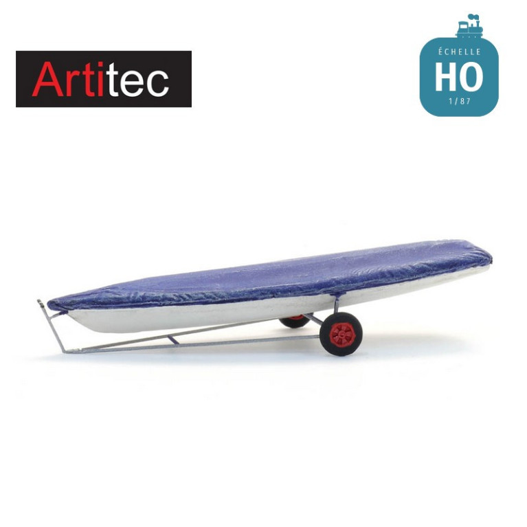Voilier Laser sur remorque HO Artitec 387.594 - Maketis