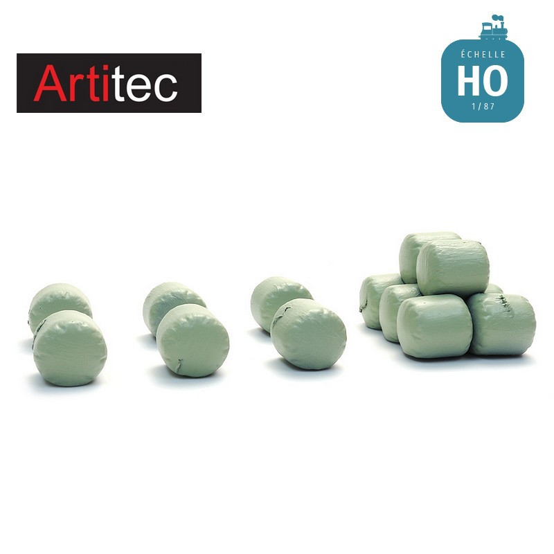 Balles de fourrage d'ensilage vertes HO Artitec 387.617
