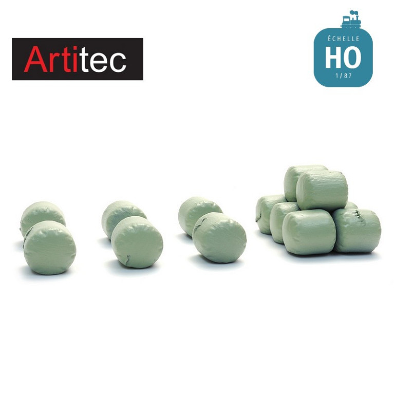 Balles de fourrage d'ensilage vertes HO Artitec 387.617 Balles de fourrage d'ensilage vertes HO Artitec 387.617