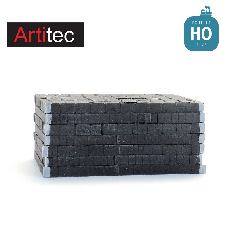Tas de briquettes pour dépôt vapeur HO Artitec 387.621