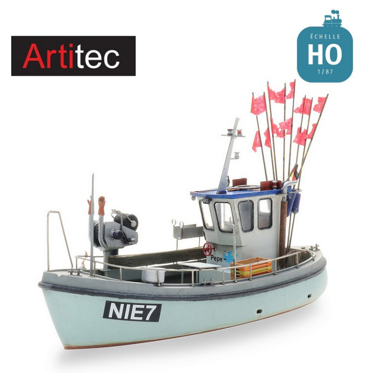 Petit bateau de pêche, ligne de flottaison en Kit HO Artitec 50.153 - Maketis Petit bateau de pêche, ligne de flottaison en Kit HO Artitec 50.153 - Maketis